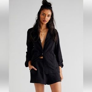 Free people modern summer set blazer and shorts